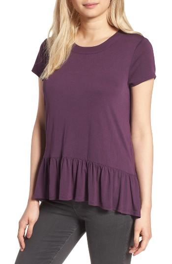 Women's Chelsea28 Ruffle Hem Tee - Purple