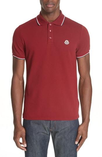Men's Moncler Maglia Pique Polo - Metallic