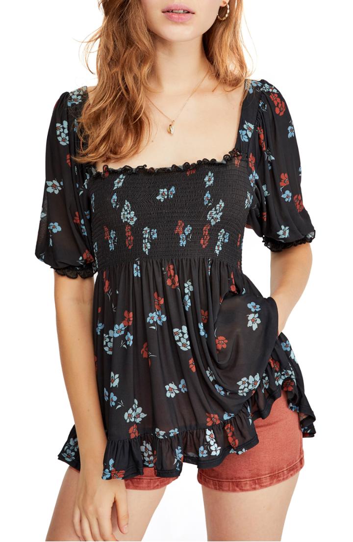 Women's Free People Delta Dawn Top - Black