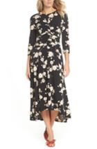 Women's Maggy London Ruched Waist Midi Dress - Black