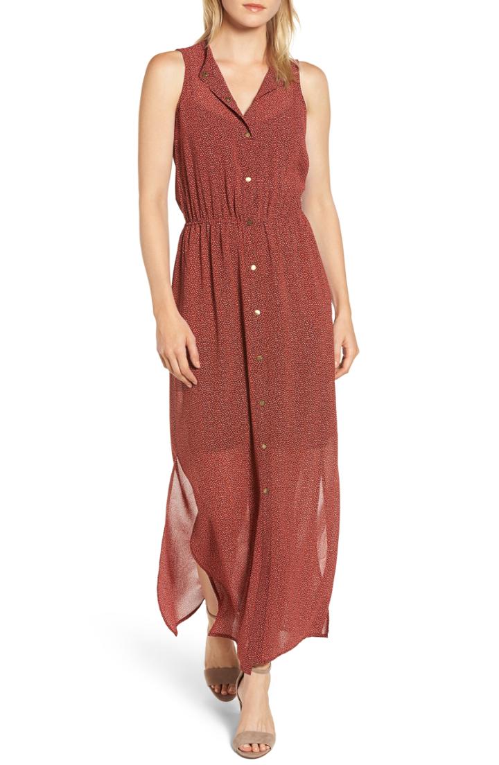 Women's Michael Michael Kors Sleeveless Shirtdress - Blue