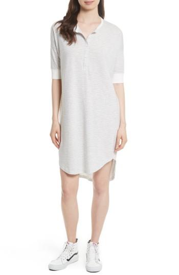Women's The Great. The Wedge Henley Dress - Grey