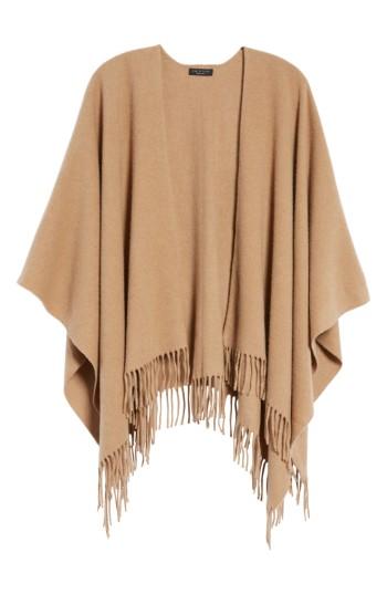 Women's Rag & Bone Cashmere Poncho, Size - Brown