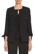 Women's Cece Tie Sleeve Open Front Blazer - Black