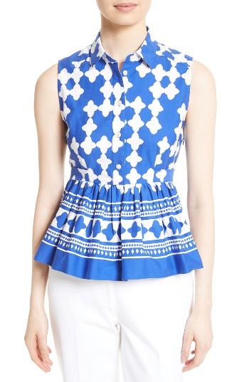 Women's Kate Spade New York Lantern Poplin Peplum Top