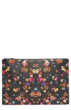 Givenchy Pansy Print Coated Canvas Pouch -