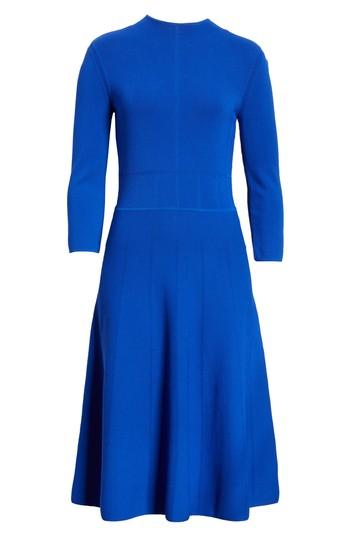 Women's Emporio Armani High Neck Fit & Flare Dress Us / 40 It - Blue
