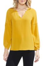 Women's Vince Camuto Bubble Sleeve Crepe Blouse - Yellow