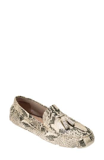 Women's Cole Haan Rodeo Tassel Driving Loafer B - Beige