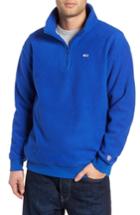 Men's Tommy Jeans Tjm Classics Half Zip Fleece Pullover - Blue