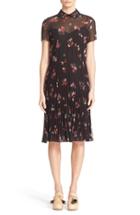 Women's Red Valentino Bouquet Floral Print Pleated Dress