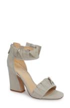 Women's Charles By Charles David Haley Ruffle Sandal M - Grey