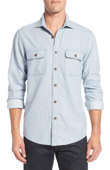 Men's Rodd & Gunn 'thornlea' Sports Fit Chambray Sport Shirt