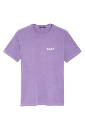 Men's Obey Graphic T-shirt - Purple