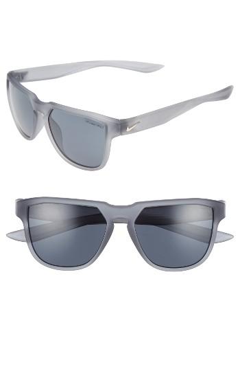 Men's Nike Fly Swift 57mm Sunglasses - Matte Wolf Grey/ Gold