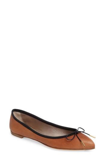 Women's Agl Sacchetto Pointy Toe Flat .5us / 39.5eu - Brown