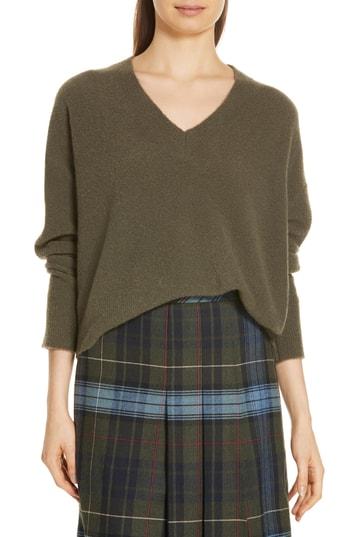 Women's Nordstrom Signature Cashmere Blend Boucle Sweater - Green