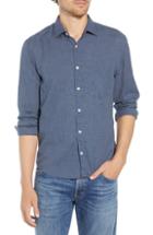 Men's Billy Reid John Fit Sport Shirt, Size Medium - Blue