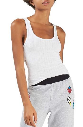 Women's Topshop Pointelle Tank