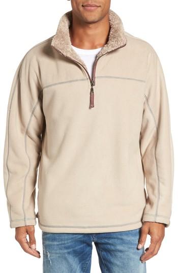 Men's True Grit Bonded Polar Fleece Lined Pullover, Size - Brown