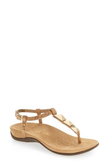 Women's Vionic Nala T-strap Sandal W - Brown