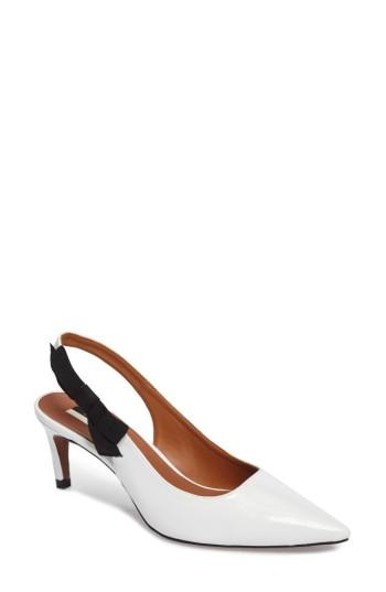 Women's Topshop Jump Bow Slingback Pump .5us / 36eu - White