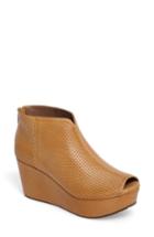 Women's Chocolat Blu Walee Peep Toe Platform Bootie .5 M - Brown