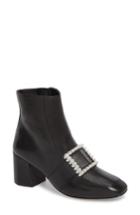 Women's Linea Paolo Cadence Buckle Bootie M - Black