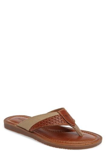 Men's Tommy Bahama Anchors Ashore Flip Flop M - Brown
