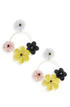 Women's Topshop Flower Circle Drop Earrings