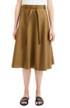 Women's Theory Workwear Skirt, Size - Brown
