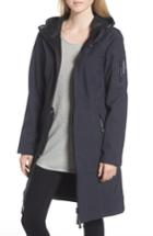 Women's Ilse Jacobsen Long Hooded Raincoat - Blue