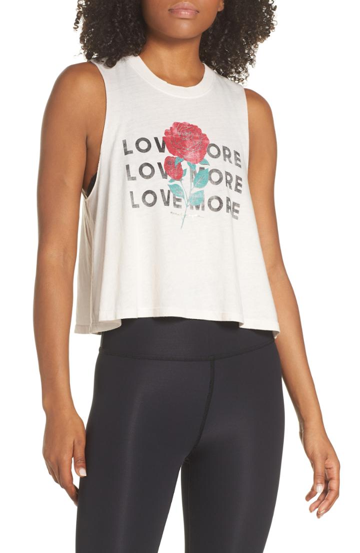 Women's Spiritual Gangster Rose Crop Tank