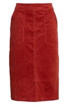 Women's Boden Patch Pocket Corduroy Midi Skirt