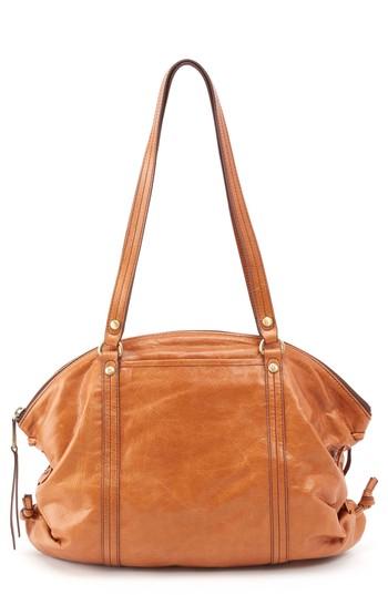 Hobo Flourish Leather Shoulder Bag - Brown