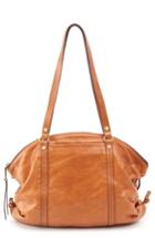 Hobo Flourish Leather Shoulder Bag - Brown