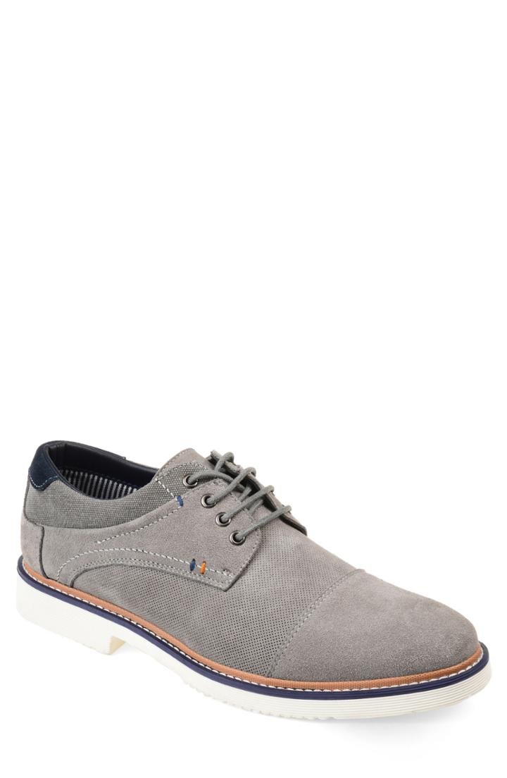 Men's Thomas And Vine Kingston Cap Toe Derby M - Grey