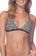 Women's Rip Curl Day Break Triangle Bikini Top - Black