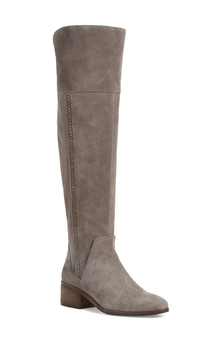 Women's Vince Camuto Kochelda Over The Knee Boot Regular Calf M - Grey
