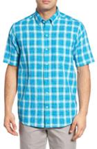 Men's Cutter & Buck Agua Fit Plaid Sport Shirt