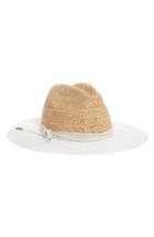 Women's Fabiana Filippi Beaded Detail Raffia Hat - Ivory