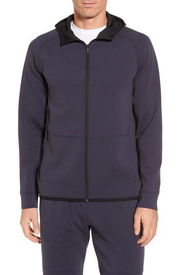 Men's Zella Tech Interlock Zip Hoodie, Size - Blue