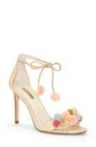 Women's Louise Et Cie Kizzy Raffia Pompom Sandal M - Beige