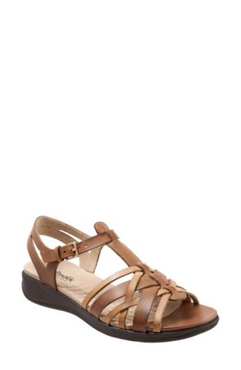 Women's Softwalk Waft Sandal M - Brown