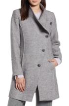 Women's Halogen Boiled Wool-blend Asymmetrical Coat - Grey