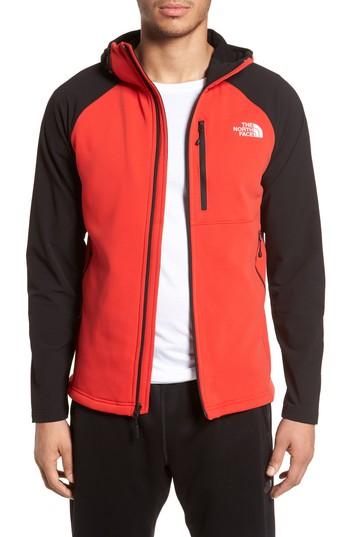 Men's The North Face Tenacious Water Repellent Hybrid Jacket, Size - Red