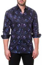 Men's Maceoo Luxor Jellyfish Slim Fit Sport Shirt (m) - Black