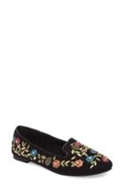 Women's Topshop Sweetie Embroidered Loafer .5us / 36eu - Black