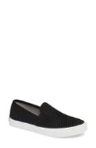 Women's Sperry Seaside Embossed Slip-on Sneaker .5 M - Black