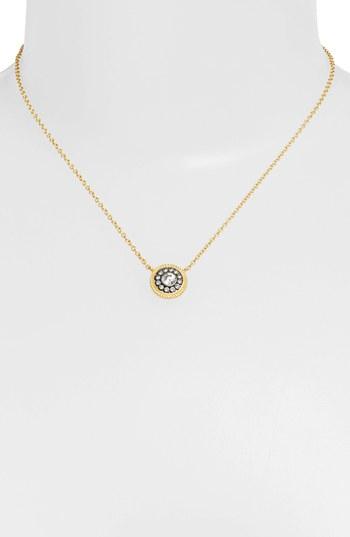 Women's Freida Rothman 'hamptons' Nautical Button Pendant Necklace